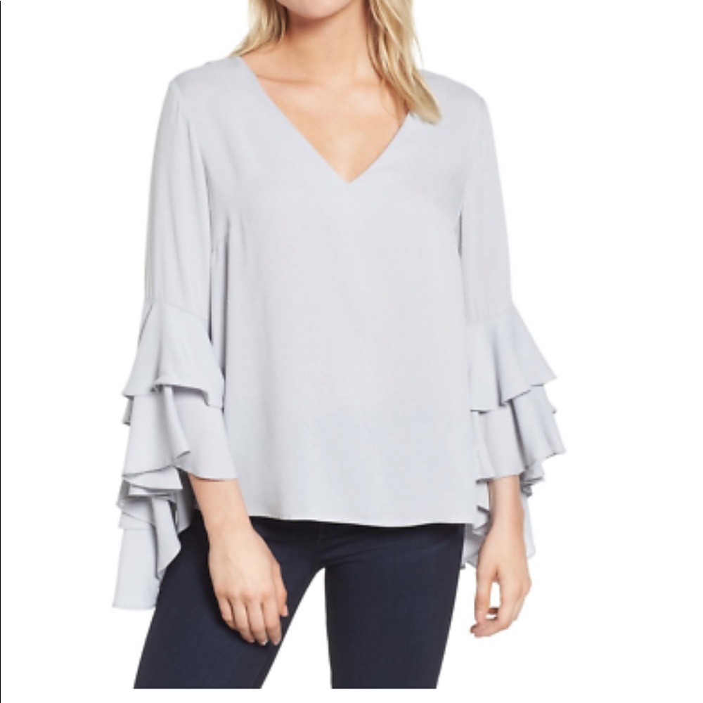 Chelsea28 ruffle sleeve blouse 🌿